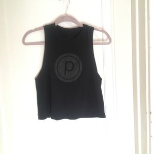 Pure barre slightly cropped tank